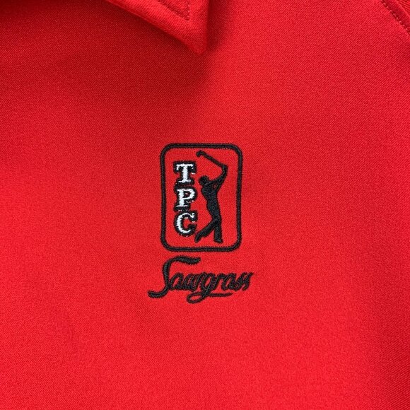 Under‎ Armour Mens Golf Polo Shirt Extra Large Red Performance TPC Sawgrass - Picture 2 of 12